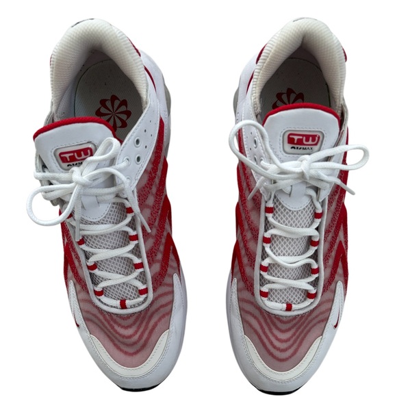 Nike TW AirMax Athletic Shoes Sports Gym White Red Swoosh Dopamine Mens Size 11 - Picture 5 of 16